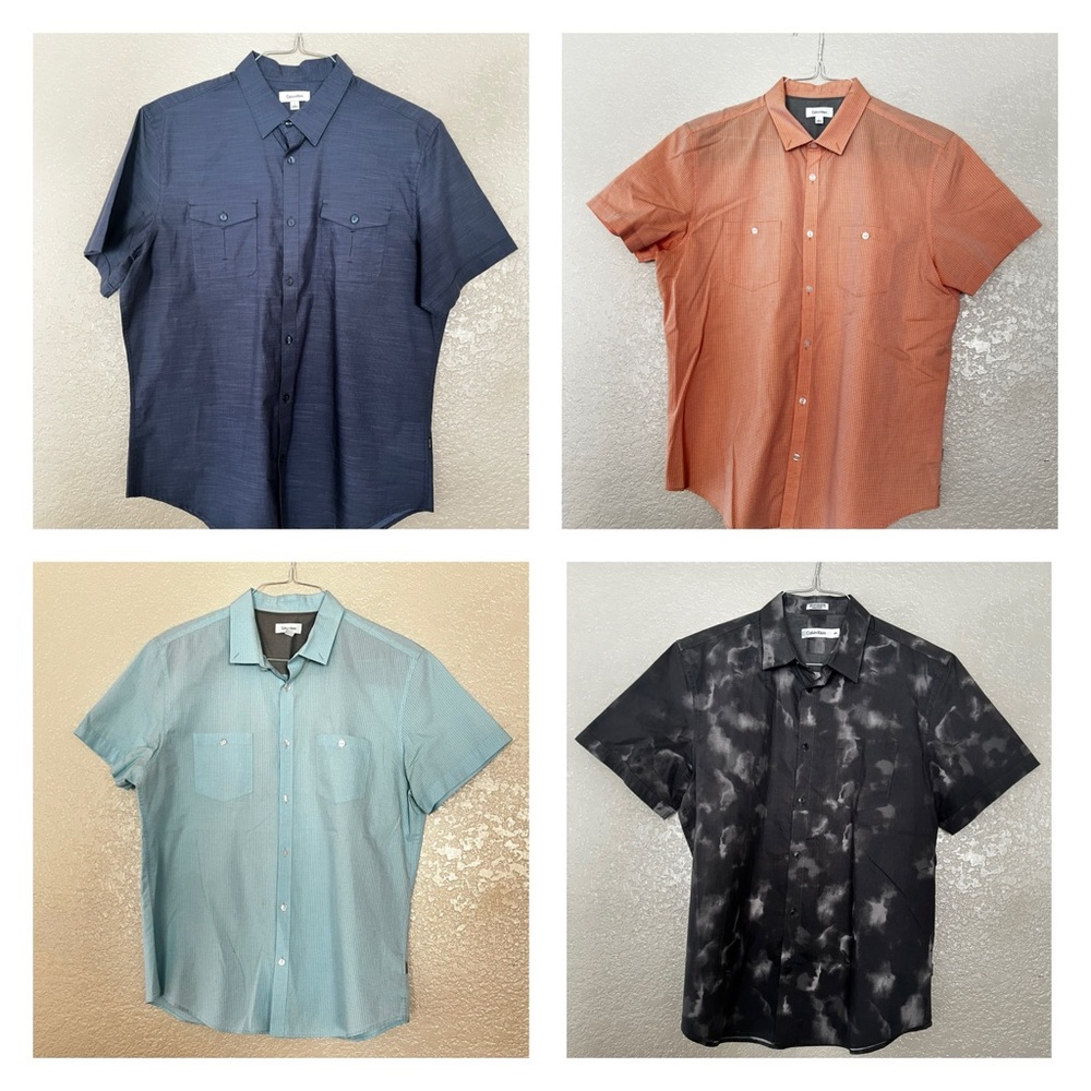 (4) Calvin Klein Causal Button Down - Short Sleeve